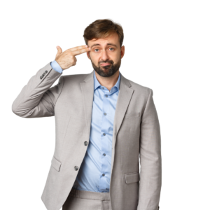 persona depressa a causa dello stress lavorativo